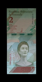 Венесуела Венесуэла ^/--/^ Венесуела 2 болівара 2018 рік, UNC - без обігу ^_^^^ Венесуэла 2 боливара 2018 год, UNC - без обращения - фото фото фото