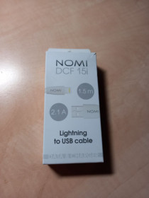 Кабелі Кабели ^/--/^ Кабель для зарядки Nomi DCF 15 /--/ i длина 1.5 метра ^_^^^ Кабель для зарядки Nomi DCF 15 /--/ i довжина 1.5 метра - фото фото фото