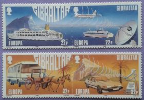 Великобританія Великобритания ^/--/^ Гибралтар 1988 Европа CEPT транспорт флот корабль авиация самолет автомобиль связь Mi 544-547 MNH ^_^^^ Гібралтар 1988 Європа CEPT транспорт флот корабель авіація літак автомобіль зв'язок Mi 544-547 MNH - фото фото фото