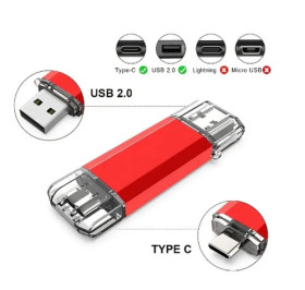 Інше Другое ^/--/^ Usb-флешнакопичувач type-c 2 в 1 otg 128 гб. ^_^^^ Usb-флешнакопитель type-c 2 в 1 otg 128 гб. - фото фото фото