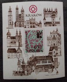 Архітектура Архитектура ^/--/^ Польша 1982 г - Памятники Кракова ^_^^^ 1982 — Пам'ятники Кракова - фото фото фото