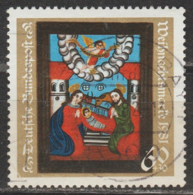 НДР, ФРН ГДР, ФРГ ^/--/^ Германия Німеччина 1981 Різдво живопис ^_^^^ Германия 1981 Рождество живопись - фото фото фото