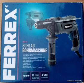 Дрилі, міксери Дрели, миксеры ^/--/^ Ударная дрель FERREX  (Німечинна) ^_^^^ Ударная дрель FERREX (Немечинная) - фото фото фото