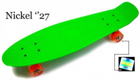 Дитячі ролики та скейти Детские ролики и скейты ^/--/^ Penny Board Nickel 27&amp;quot; Green Светящиеся колеса (1429120289) ^_^^^ Penny Board Nickel 27&amp;quot; Green Світяться колеса (1429120289) - фото фото фото