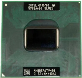 Процесори Процессоры ^/--/^ Процесор Intel Core 2 Duo T /--/ 9400 SLB /--/ 46 / SLGE /--/ 5 2.53 /--/ GHz/6 /--/ M/35 /--/ W Socket P GM /--/ 45/PM /--/ 45 - фото фото фото