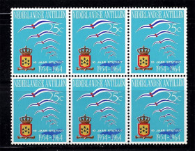 Фауна Фауна ^/--/^ NM Фауна  Нид. Антиллы 1964 г MNH - шестиблок ^_^^^ NM Фауна Нід. 1964 — Антілли — шестиблок - фото фото фото