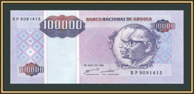 Ангола Ангола ^/--/^ Ангола 100000 кванза 1995 P-139 UNC - фото фото фото