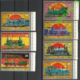 Екваторіальна Гвінея Экваториальная Гвинея ^/--/^ Гвинея Экватор. 1972 транспорт железная дорога Япо ^_^^^ Гвінея Екватор. 1972 Залізниця Япо - фото фото фото