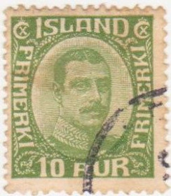 Ісландія Исландия ^/--/^ Исландия 1921 г. № 100 гашеная ^_^^^ Ісландія 1921 р. No 100 гашена - фото фото фото