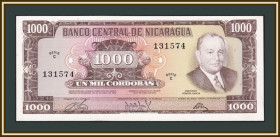 Центральна Америка Центральная Америка ^/--/^ Никарагуа 1000 кордоб 1972 P-128 UNC ^_^^^ Нікарагуа 1000 кордоб 1972 P-128 UNC - фото фото фото