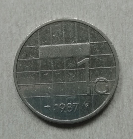 Нідерланди Нидерланды ^/--/^ Нидерланды 1 гульден 1987 ^_^^^ Нідерланди 1 гульден 1987 - фото фото фото