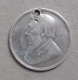 ПАР ЮАР ^/--/^ Южно-Африканская Республика 6 пенсов, 1896 г, серебро ^_^^^ Південно-Африканська Республіка 6 пенсів, 1896 р, срібло - фото фото фото