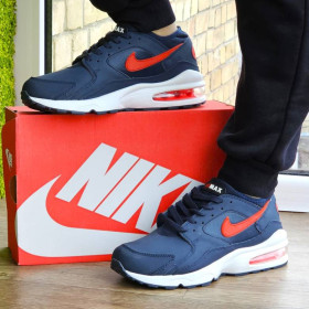 Кросівки Кроссовки ^/--/^ Чоловічі Сині Кросівки Air Max 93 Шкіряні  (наявність розмірів в описі) ^_^^^ Мужские Синие Кроссовки Air Max 93 Кожаные (наличие размеров в описании) - фото фото фото