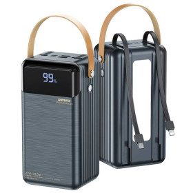 Зовнішні акумулятори (Power Bank) Внешние аккумуляторы (Power Bank) ^/--/^ Power bank REMAX RPP-565 60000 mAh зі швидкою зардкою / ліхтариком / дисплеєм та кабелями 2 /--/ xUSB Grey ^_^^^ Power bank REMAX RPP-565 60000 mAh со быстрой зардкой / фонариком / дисплеем и кабелями 2 /--/ xUSB Grey - фото фото фото