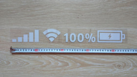 Зовнішній Внешний ^/--/^ Наклейка на авто wi-fi светоотражающая 45 см ^_^^^ Наклейка на авто wi-fi світловідбивна 45 см - фото фото фото