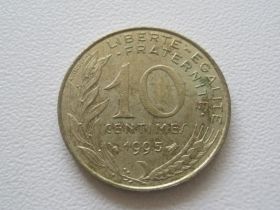 Франція Франция ^/--/^ Франция 10 сантимов 1995 года 26610 ^_^^^ Франція 10 сантимів 1995 26610 - фото фото фото