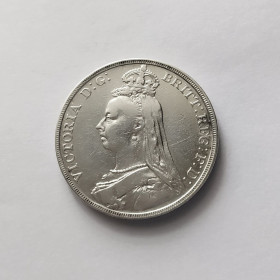 Англія до  року Англия до  года ^/--/^ 1 КРОНА ВЕЛИКОБРИТАНИЯ 1889 состояние серебро РЕДКАЯ!!! ^_^^^ 1889 стан срібло Рідка!!! - фото фото фото