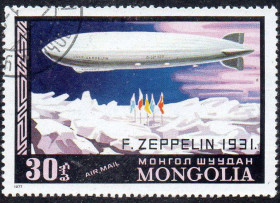 Монголія Монголия ^/--/^ Монголія 1977 - Дирижаблі  (Г) ^_^^^ Монголия 1977 - Дирижабли (Г) - фото фото фото