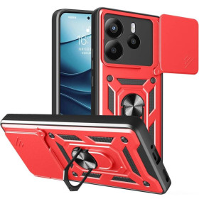 Чохли, бампера Чехлы, бампера ^/--/^ Чохол Fiji Camera Defence для Xiaomi Redmi Note 14 бампер із захистом камери та підставкою Red ^_^^^ Чехол Fiji Camera Defence для Xiaomi Redmi Note 14 бампер с защитой камеры и подставкой Red - фото фото фото