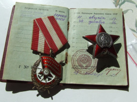 СРСР СССР ^/--/^ Орден БКЗ и КЗ + доки № 490731 /--/ и КЗ 309 4613 нагр. 1953 и 56 Венгрия на Фокин Н .И. ^_^^^ Орден БКЗ і КЗ + доки No 490731 /--/ і КЗ 309 4613 нагр. 1953 і 56 Угорія на Фокін Н.І. - фото фото фото