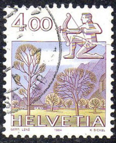 Швейцарія Швейцария ^/--/^ Швейцарія 1984 - Знаки зодіаку та пейзажі  (Гб) ^_^^^ Швейцария 1984 - Знаки зодиака и пейзажи (Гб) - фото фото фото