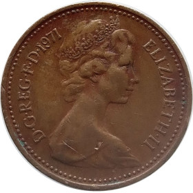 Єлизавета II (після ) Елизавета II (после ) ^/--/^ Велика Британія 1 пенні, 1971 ^_^^^ Великобритания 1 пенни, 1971 - фото фото фото
