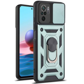 Чохли, бампера Чехлы, бампера ^/--/^ Чохол Fiji Camera Defence для Xiaomi Redmi Note 10 Pro бампер із захистом камери та підставкою Green ^_^^^ Чехол Fiji Camera Defence для Xiaomi Redmi Note 10 Pro бампер с защитой камеры и подставкой Green - фото фото фото