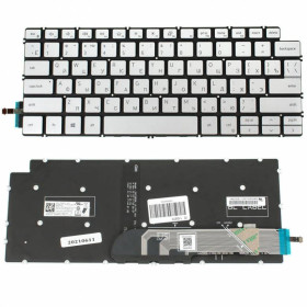 Клавіатури Клавиатуры ^/--/^ Клавиатура для ноутбука DELL (Inspiron: 5390, 5490, 7490) rus, silver, без фрейма, подсветка клавиш  ^_^^^ Клавіатура для ноутбука DELL (Inspiron: 5390, 5490, 7490) rus, silver, без фрейму, підсвічування клавіш - фото фото фото