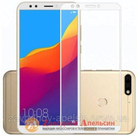 Плівки для екранів Пленки для экранов ^/--/^ Защитное стекло Huawei Y /--/ 7 2018 honor 7 /--/ c pro Full Glass white ^_^^^ Захисне скло Huawei Y /--/ 7 2018 honor 7 /--/ c pro Full Glass white - фото фото фото