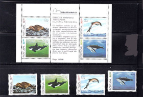 Фауна Фауна ^/--/^ NM Фауна Португалия 1983 г  MNH - блок + марки - ^_^^^ NM Фауна Португалія 1983 MNH - блок + марки - фото фото фото