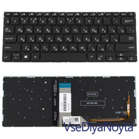 Клавіатури Клавиатуры ^/--/^ Клавиатура для ноутбука ASUS (X /--/ 409 series) rus, black, без фрейма, подсветка клавиш ^_^^^ Клавіатура для ноутбука ASUS (X /--/ 409 series) rus, black, без фрейму, підсвічування клавіш - фото фото фото