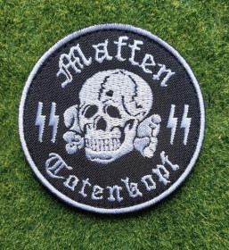 Інше Другое ^/--/^ Шеврон Waffen Totenkopf № 3752 ^_^^^ Шеврон Waffen Totenkopf No 3752 - фото фото фото