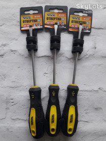 Викрутки Отвертки ^/--/^ Викрутка шліцьова MASTERTOOL SL /--/ 5,0 x 125 мм  48-5512 ^_^^^ Выкрутка плоская Mastertool SL /--/ 5*125 - фото фото фото