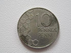 Фінляндія Финляндия ^/--/^ Финляндия 10 пенни 1991 года #16469 ^_^^^ Фінляндія 10 пенні 1991 року #16469 - фото фото фото