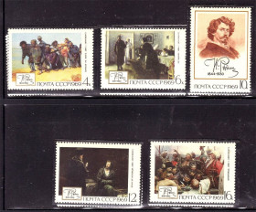 СРСР - СССР - ^/--/^ СССР 1969 г MNH - искусство - Репин ^_^^^ СРСР 1969 р MNH - мистецтво - Рєпін - фото фото фото
