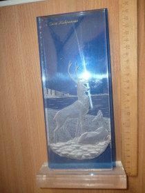 Інше Другое ^/--/^ сувенир СССР Омск набережная олень оргстекло ^_^^^ сувенір СРСР Омськ набережна олень оргскло - фото фото фото