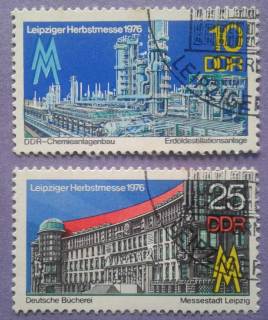 НДР, ФРН ГДР, ФРГ ^/--/^ ГДР 1976 Лейпцигская ярмарка Mi 2161-2162 ^_^^^ НДР 1976 Лейпцігський ярмарок Mi 2161-2162 - фото фото фото
