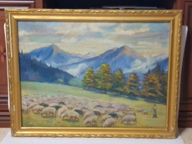 Картини, Гравюри, Живопис та Графіка Картины, Гравюры, Живопись и Графика ^/--/^ Закарпатская школа живописи &amp;quot;Вівчар на полонині&amp;quot;, 60-80 /--/ е гг. ^_^^^ Закарпатская школа живописи &amp;quot; Овчар на полонине &amp;quot;, 60-80 /--/ е гг. - фото фото фото