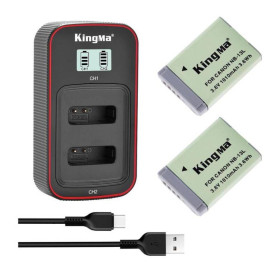 Акумулятори Аккумуляторы ^/--/^ 3-Pack KingMa Canon NB-13 /--/ L (2 АКБ KingMa NB-13 /--/ L и 1 ЗУ на две батареи) ^_^^^ 3-Pack KingMa Canon NB-13 /--/ L (2 АКБ KingMa NB-13 /--/ L і 1 ЗУ на дві батареї) - фото фото фото