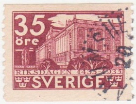 Скандинавія Скандинавия ^/--/^ Швеция 1935 г. № 227 гашеная ^_^^^ Швеція 1935 р. No 227 гашена - фото фото фото