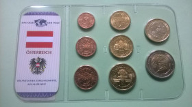 Австрія Австрия ^/--/^ Набор АВСТРИЯ Евро из серии - Das Geld Der Welt - набір АВСТРІЯ пластик блистер запайка ^_^^^ Набор АВСТРИЯ Евро из серии - Das Geld Der Welt - набор АВСТРИЯ пластик блистер запайка - фото фото фото