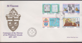 Америка Америка ^/--/^ Сент-Винсент 1977 ЕПАРХИЯ ОСТРОВА ВИНДУОРД РЕЛИГИЯ ХРИСТИАНСТВО ГЕРАЛЬДИКА ГЕРБ КАРТА КПД Mi.471-474 ^_^^^ Сент-Вінсент 1977 ЄПАРХІЯ ОСТРОВА ВИНДУОРД РЕЛІГІЯ ХРИСТИАНСТВО ГЕРАЛЬДИКА ГЕРБ КАРТА КПД Mi.471-474 - фото фото фото