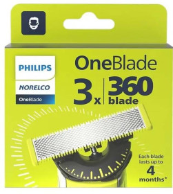 Бритви, Станки, касети Бритвы, Станки, кассеты ^/--/^ Сменные лезвия Philips OneBlade 360 QP /--/ 430/50 QP /--/ 430/80 (3 шт)  насадки для триммера ^_^^^ Змінні леза Philips OneBlade 360 QP /--/ 430/50 QP /--/ 430/80 (3 шт) насадки для триммера - фото фото фото
