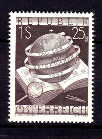 Австрія Австрия ^/--/^ Австрия 1953 г MNH - филателия - марка на марке ^_^^^ 1953 — філателія — марка на марці - фото фото фото