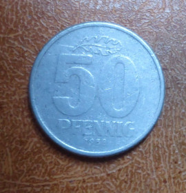 НДР, ФРН ГДР, ФРГ ^/--/^ Германия - ГДР 50 пфеннигов 1958 ^_^^^ Німеччина - НДР 50 пфенігів 1958 - фото фото фото
