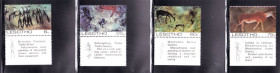 Фауна Фауна ^/--/^ Фауна .  Лесото / Lesotho  1983 г   MNH - наскальные рисунки ^_^^^ Lesotho 1983 MNH - наскальні малюнки - фото фото фото