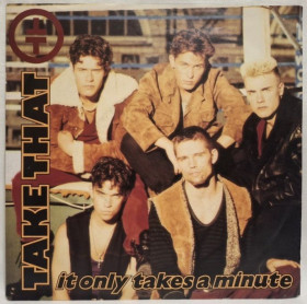 Платівки Пластинки ^/--/^ Take That - It Only Takes A Minute - 1992.  (EP) 7. Vinyl. Пластинка. Germany. ^_^^^ Take That - It Only Takes A Minute - 1992. Vinyl. Пластинка. Germany. - фото фото фото