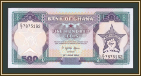 Гана Гана ^/--/^ Гана 500 седи 1994 P-28  (28 /--/ c.4) UNC ^_^^^ Гана 500 седі 1994 P-28 (28 /--/ c.4) UNC - фото фото фото