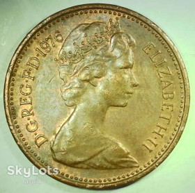 Інше Другое ^/--/^ Великобритания 1 новый пенни, 1976 ^_^^^ Велика Британія 1 новий пенні, 1976 - фото фото фото