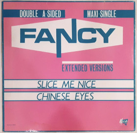 Платівки Пластинки ^/--/^ Fancy - Slice Me Nice / Chinese Eyes. Double A-Sides - 1984.  (EP). 12. Vinyl. Пластинка. Denmark. ^_^^^ Fancy - Slice Me Nice / Chinese Eyes. Double A-Sides - 1984. (EP). 12.Vinyl. Пластинка. Denmark. - фото фото фото
